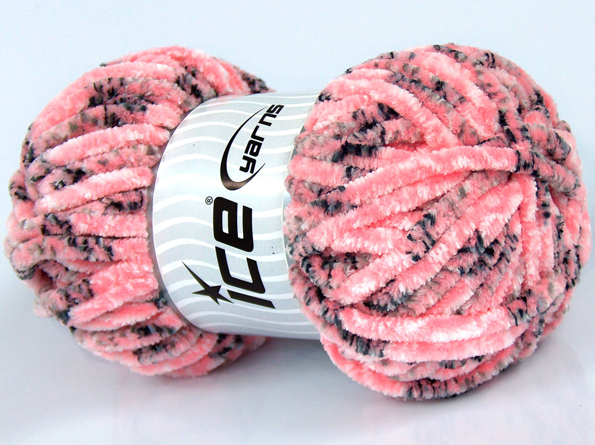 Chenille Tweed Beyaz Somon Gri Tonları Siyah