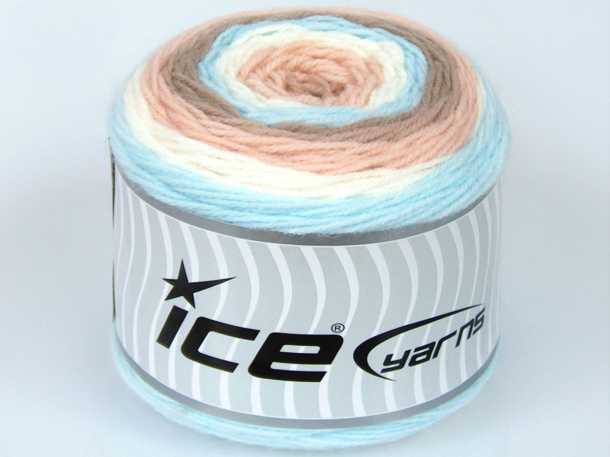 Sale Cakes Yarn Beyaz Pembe Deve Tüyü Mavi Tonları