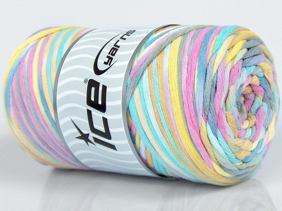 Natural Cotton Color 3mm Sarı Pembe Nane Yeşil Açık Gri Mavi