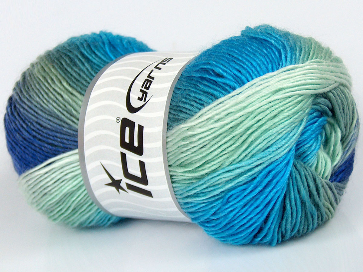 Sale Self-Striping Mor Yeşil Tonları Mavi Tonları