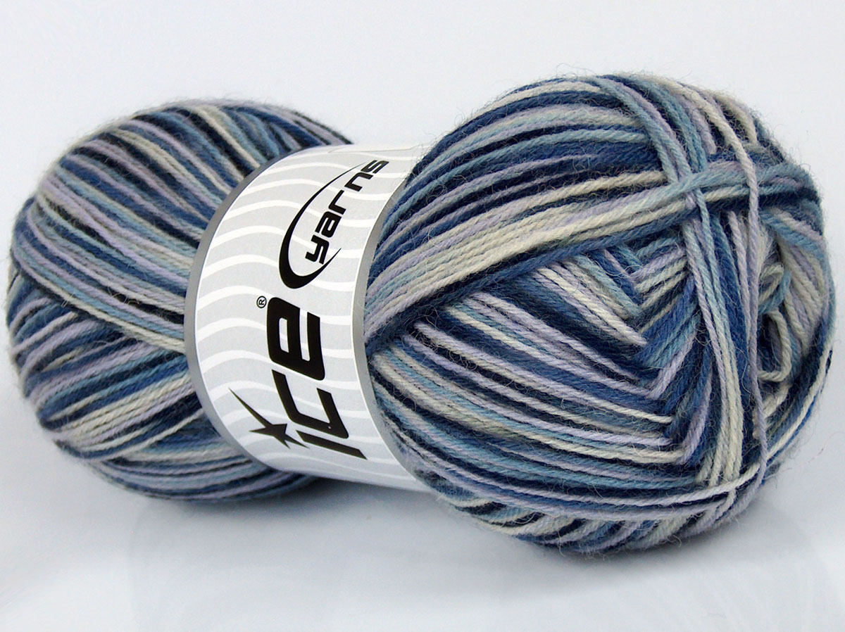 Elite Sock Leylak Tonları Krem Mavi Tonları