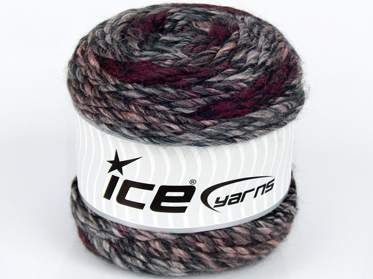 Sale Cakes Yarn Beyaz Gri Tonları Bordo Siyah