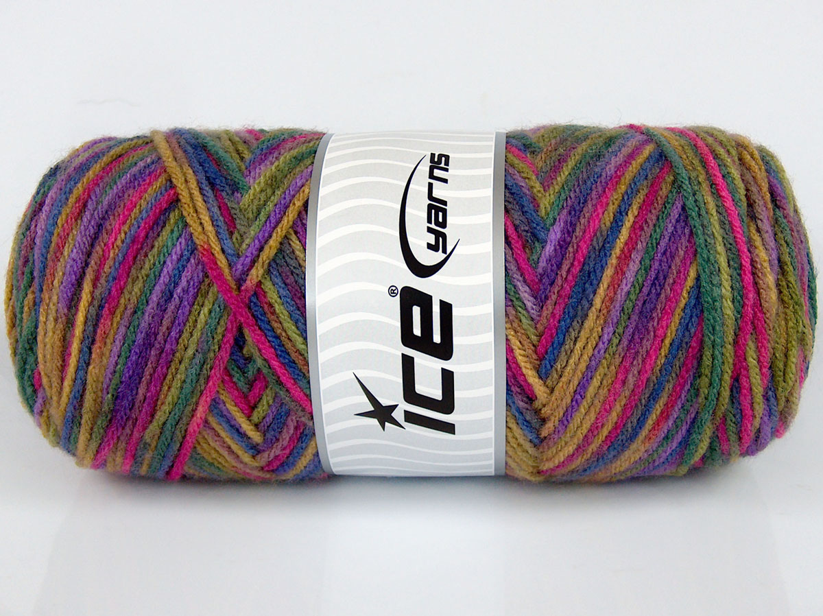 Sale Self-Striping Mor Yeşil Fuşya