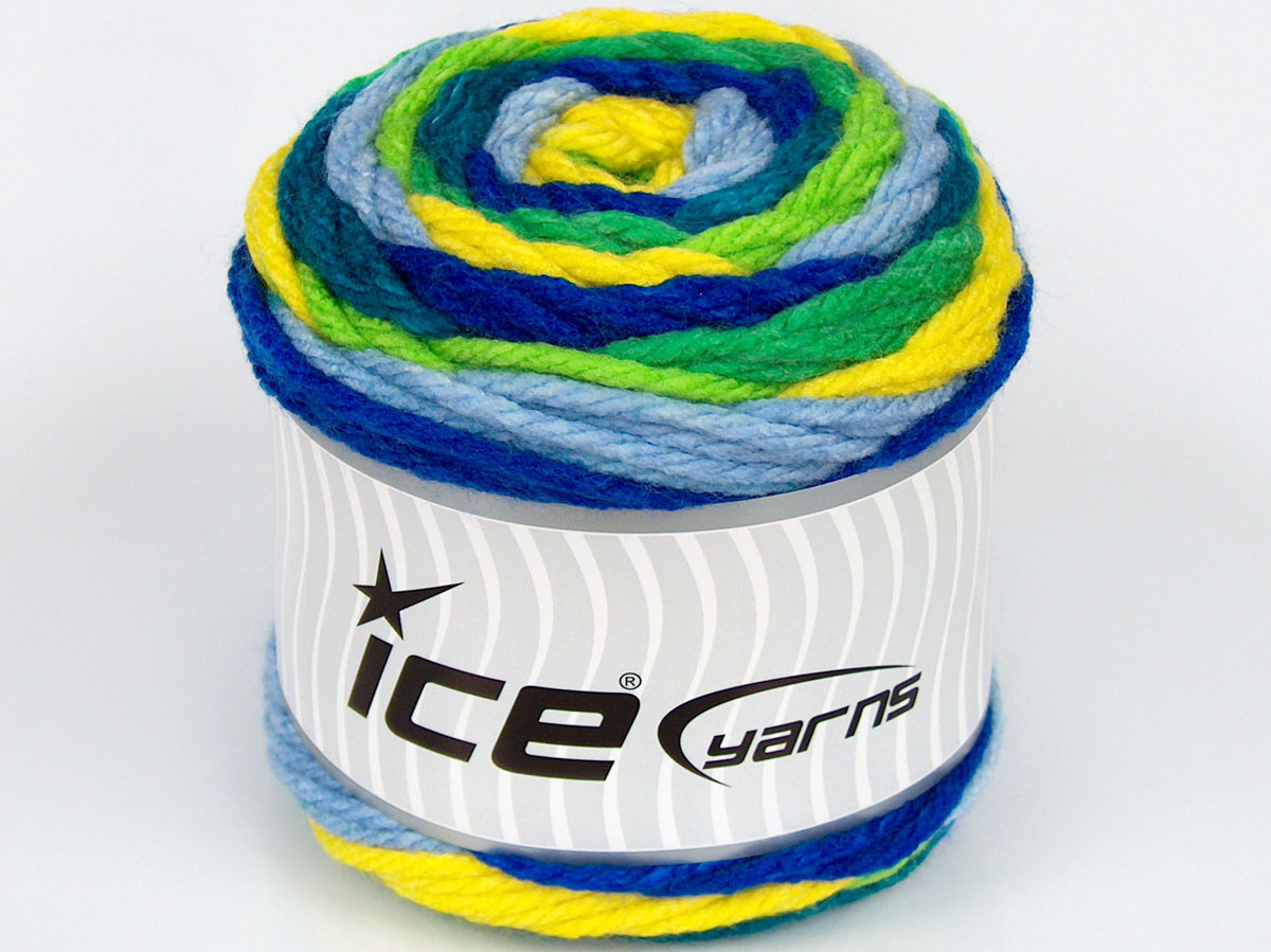 Sale Cakes Yarn Yeşil Tonları Mavi Tonları