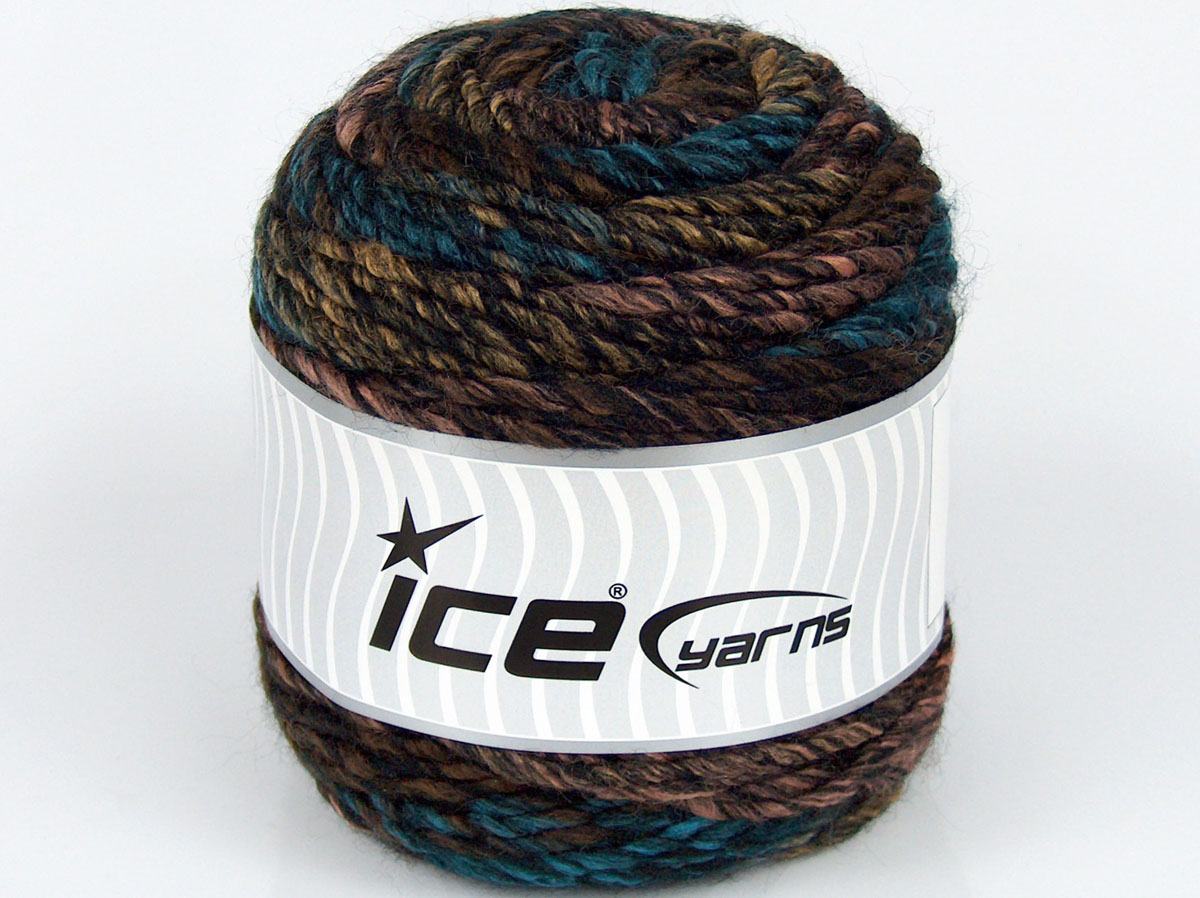 Sale Cakes Yarn Turkuaz Somon Kahverengi Tonları