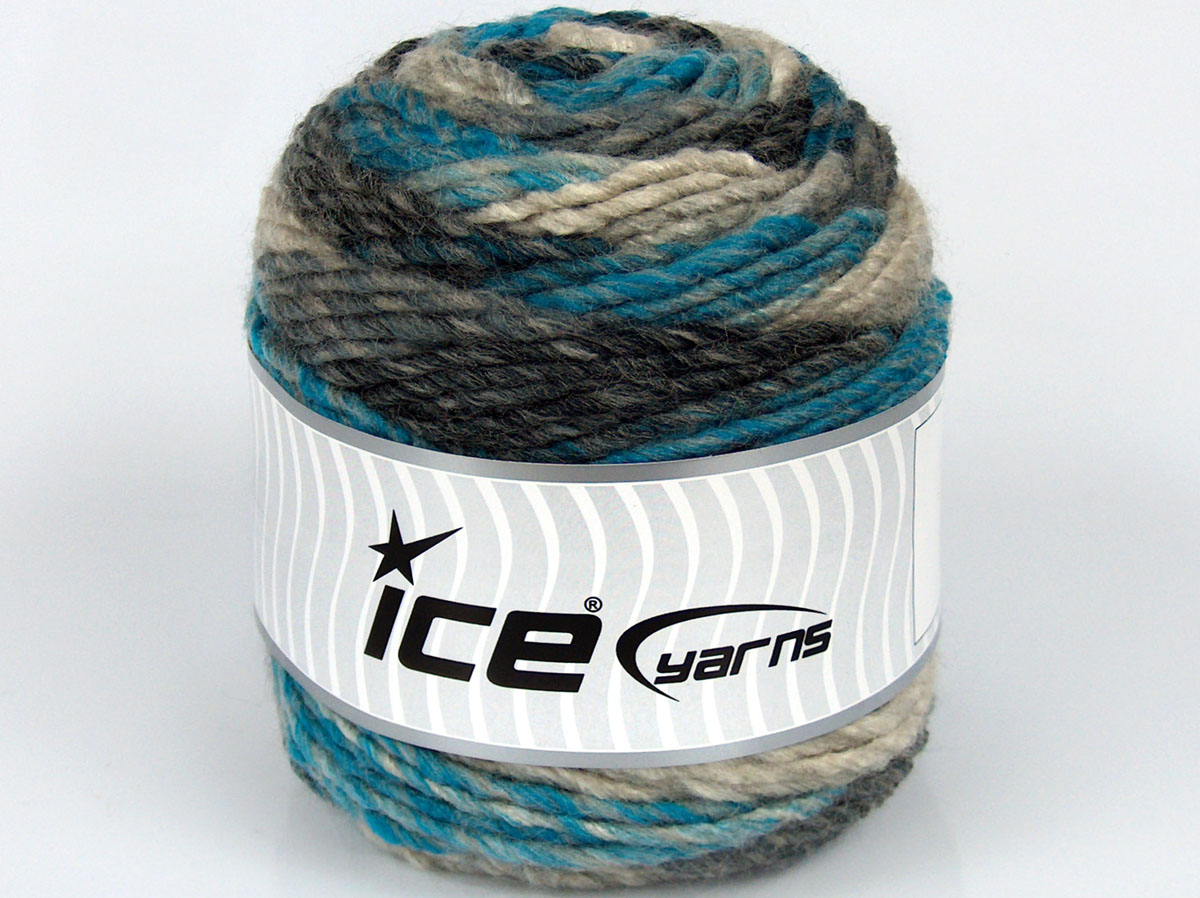 Sale Cakes Yarn Turkuaz Gri Tonları