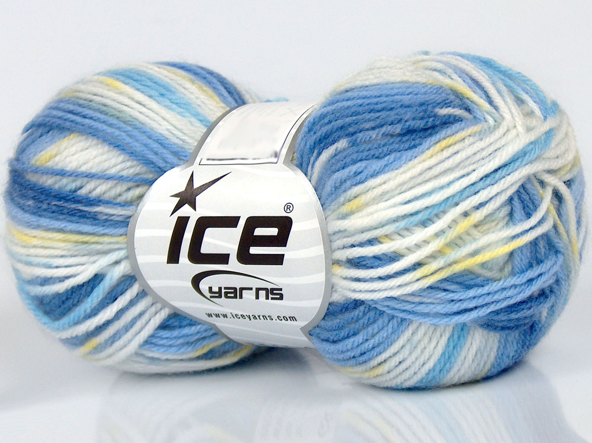 Sale Self-Striping Beyaz Yeşil Mavi Tonları