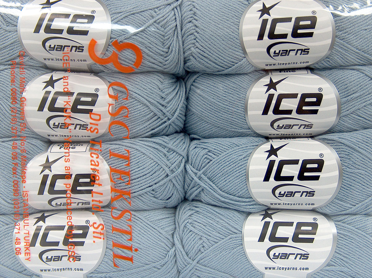 Pure Cotton Fine Açık Mavi