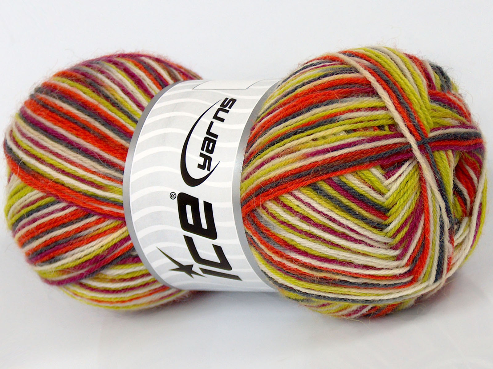 Sale Sock Yarn Turuncu Gri Yeşil Fuşya Krem