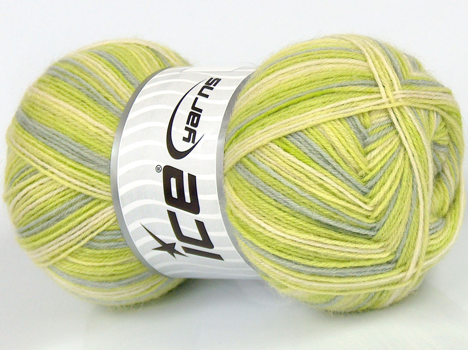 Sale Sock Yarn Açık Gri Yeşil Tonları