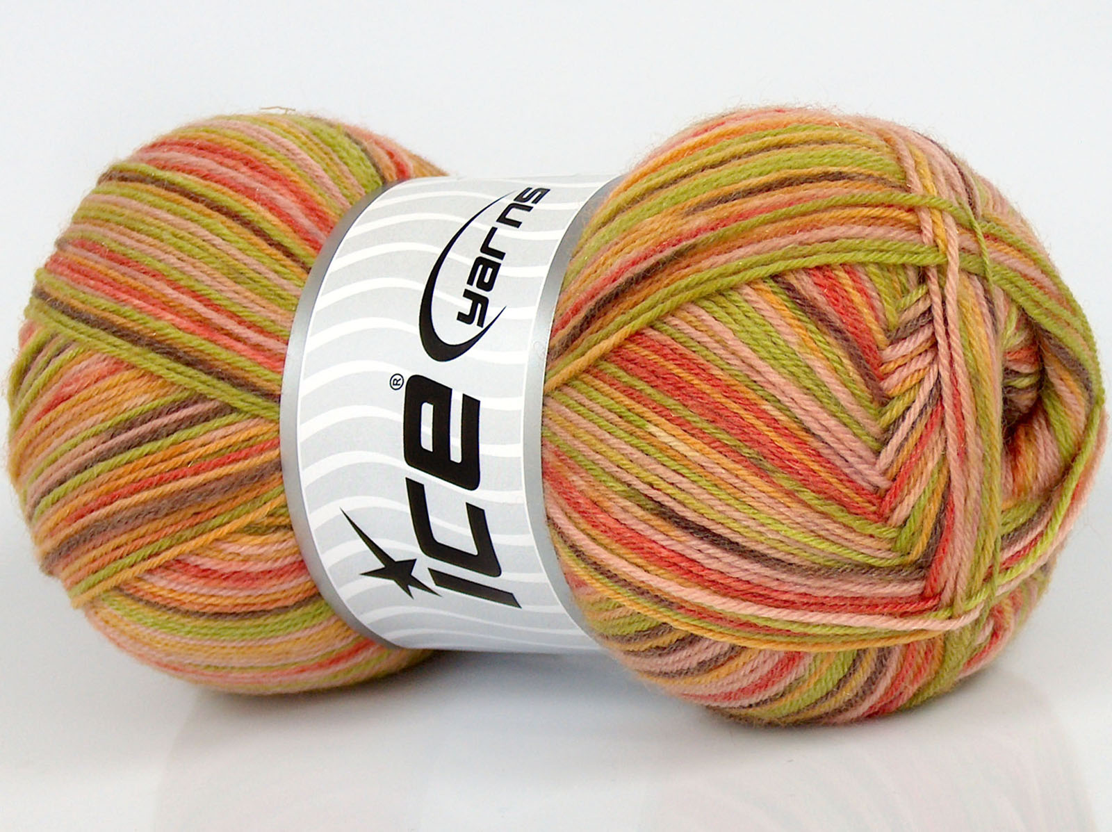 Sale Sock Yarn Pembe tonları Yeşil Altın tonları