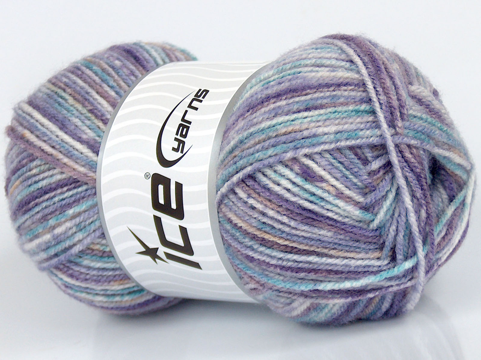 Sale Self-Striping Leylak Tonları Krem Mavi Tonları