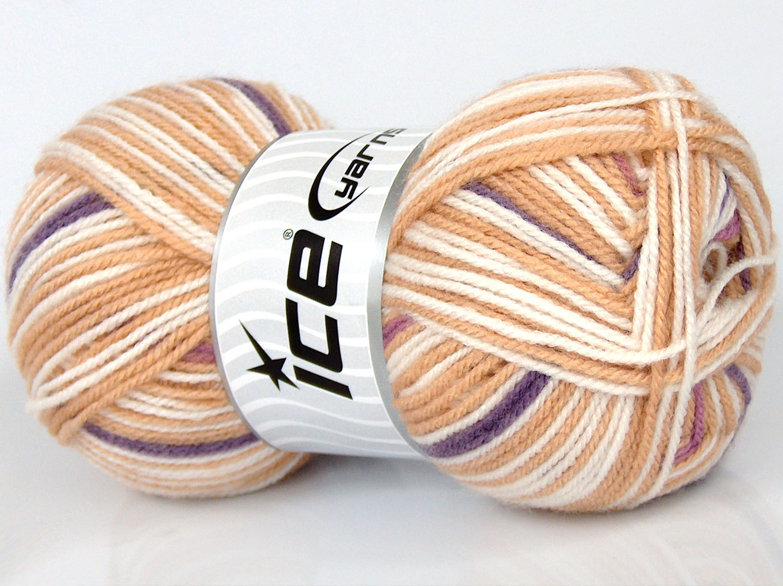 Sale Self-Striping Beyaz Milky Brown Leylak Tonları