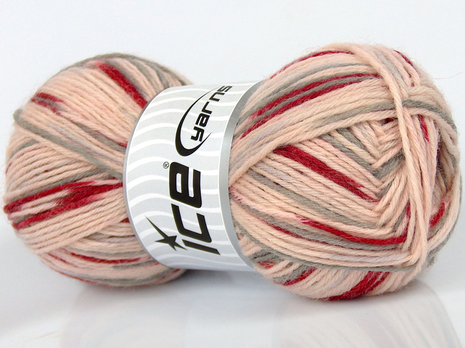 Sale Sock Yarn Kırmızı Pembe Gri