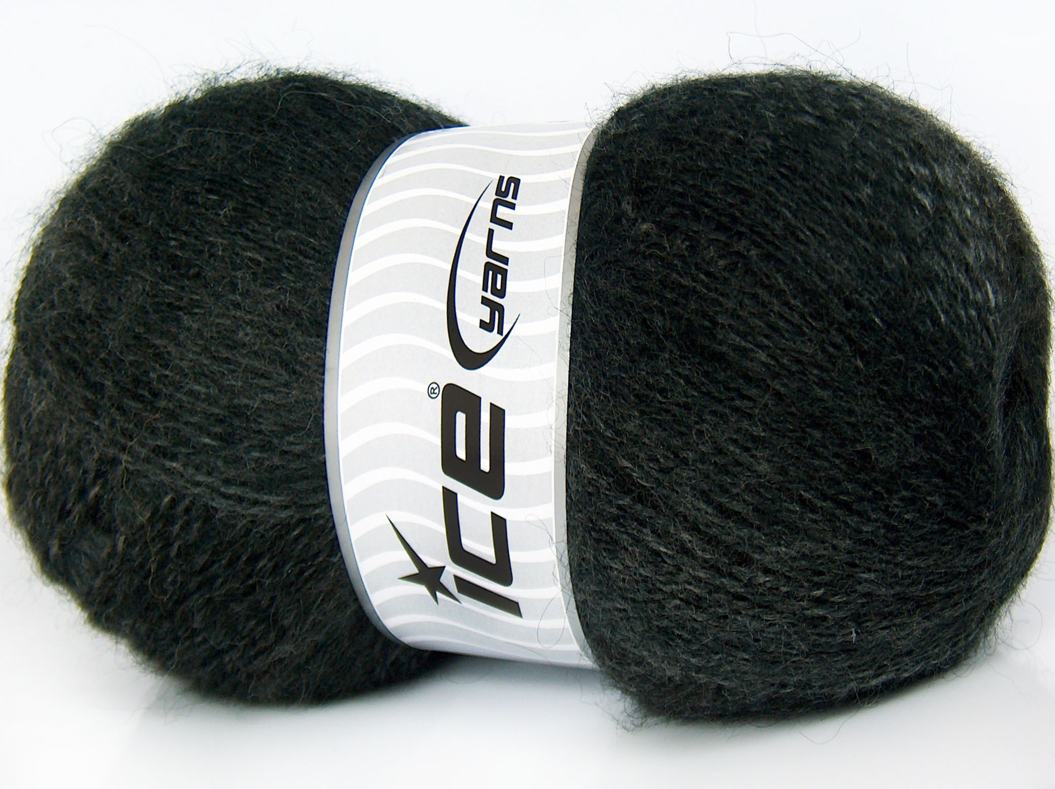 Mohair Pastel Koyu Gri Siyah