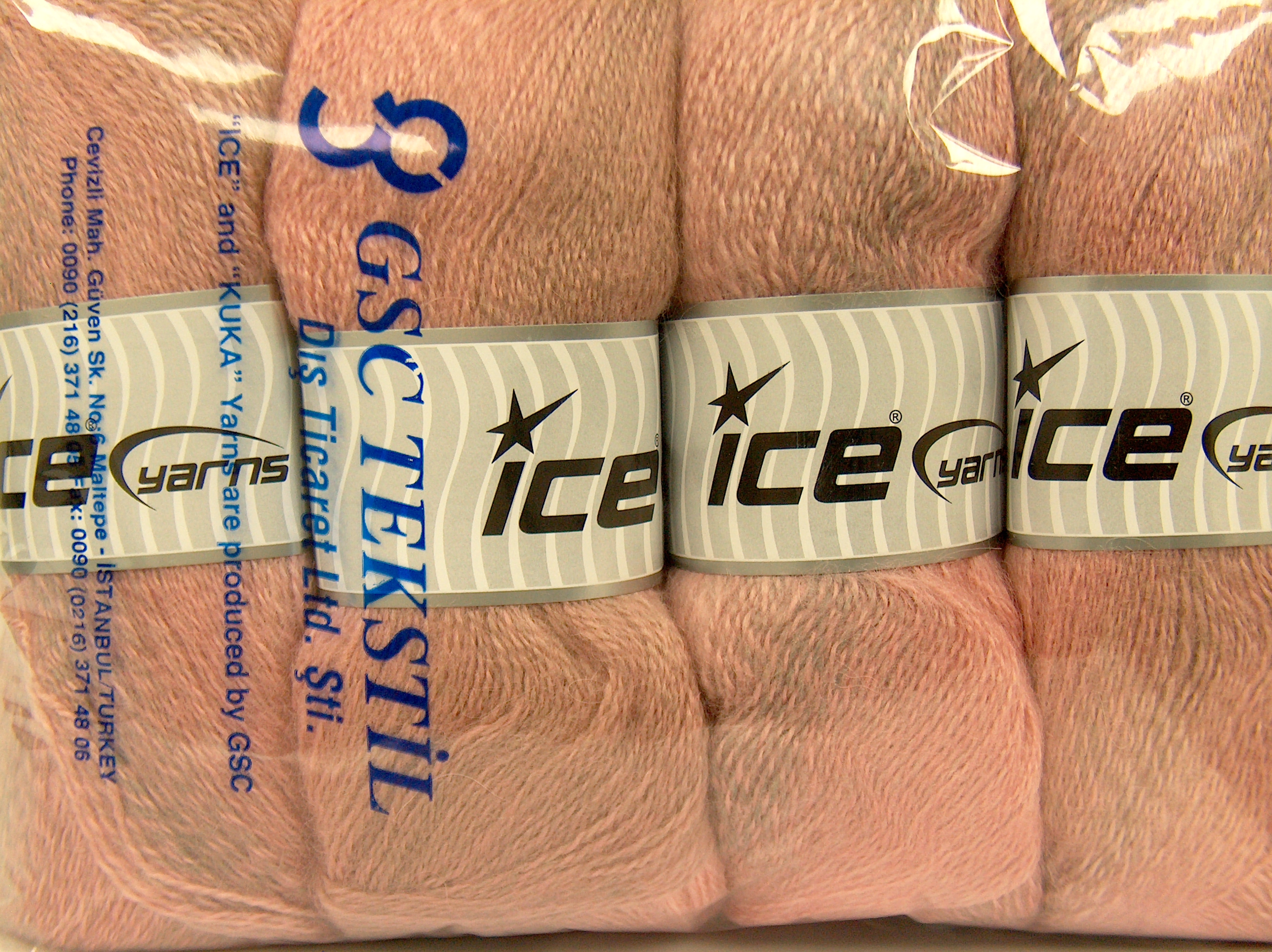 Mohair Pastel Pembe tonları