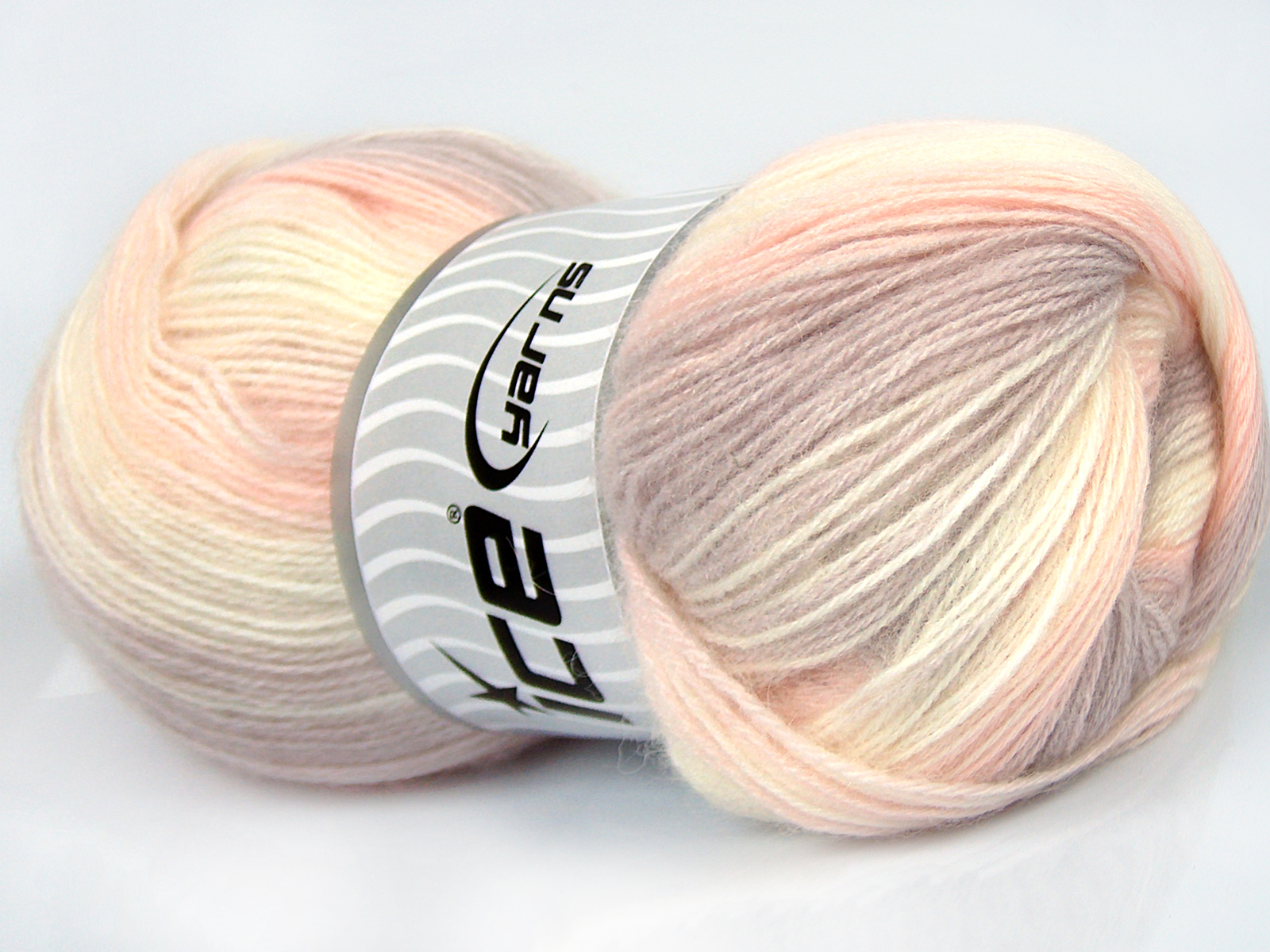 Angora Batik Açık Lila Ekru Bebe Pembesi