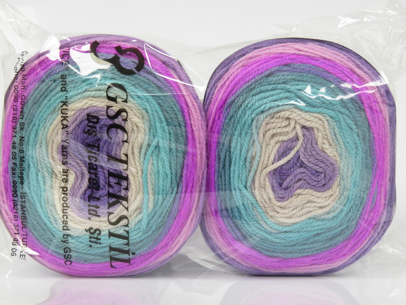 Cakes Wool DK Mor Açık Pembe Yeşil Fuşya Bej