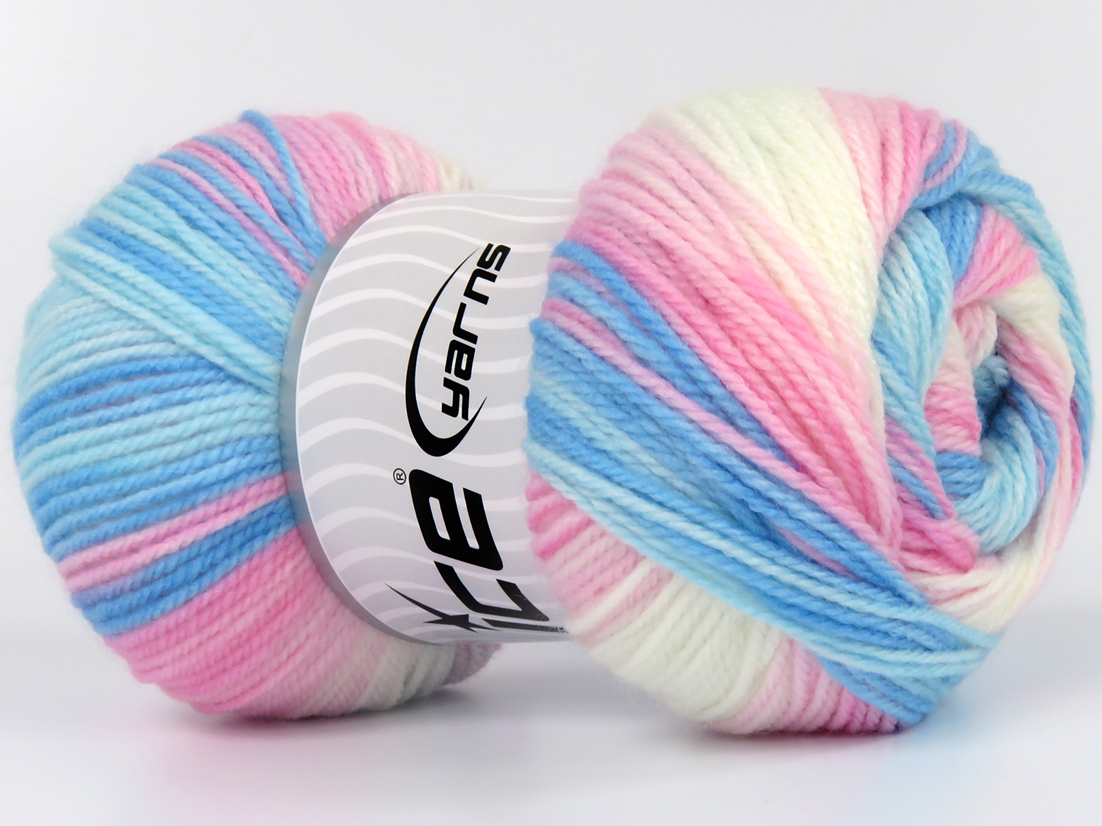 Baby Batik Beyaz Pembe tonları Mavi Tonları