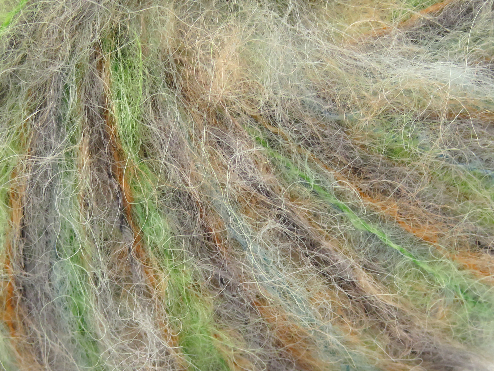 Green, Orange, Grey, Turquoise