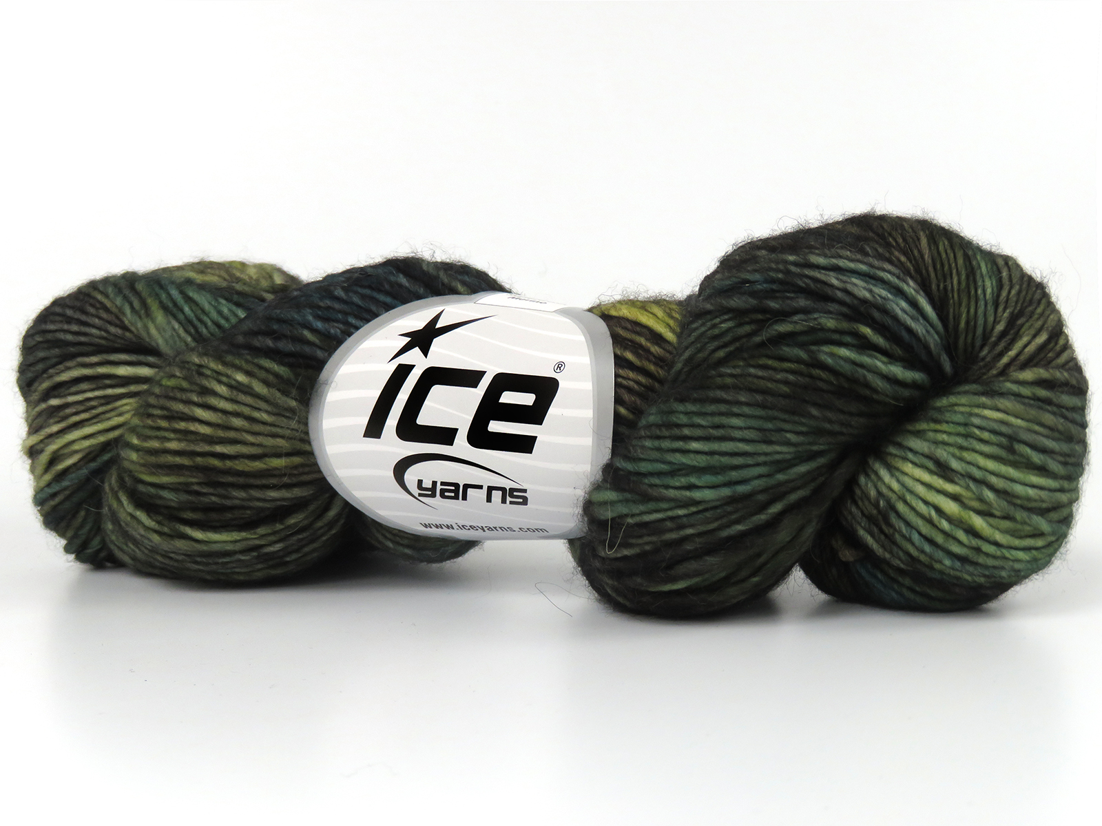 Hand Dyed Superwash Merino Turkuaz Yeşil Tonları