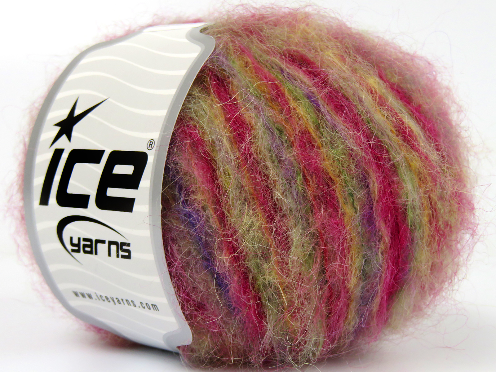 Kid Mohair Alpaca Color Pembe tonları Yeşil Tonları