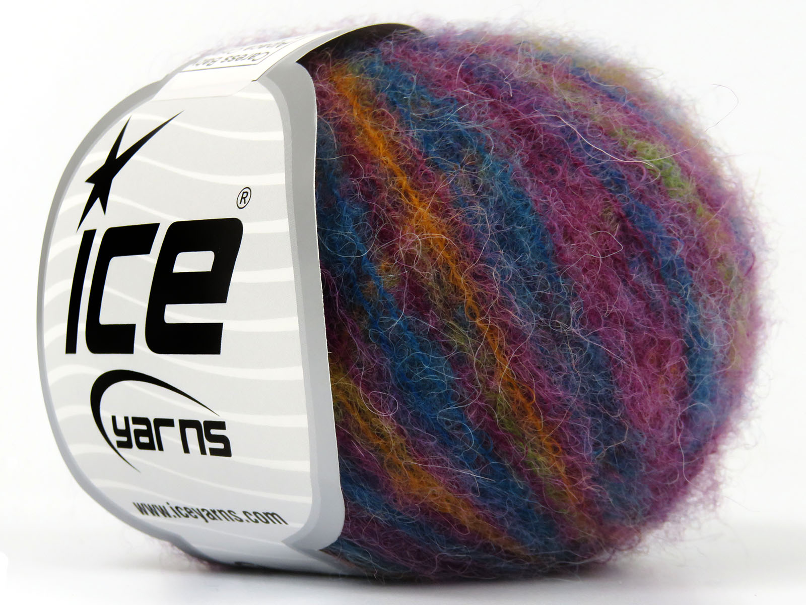 Lot of 10 Skeins Ice Yarns CARESS BABY ALPACA COLOR (30% Baby Alpaca31% Extrafine Merino Wool) Yarn Orange Turquoise Green Purple - photo 2