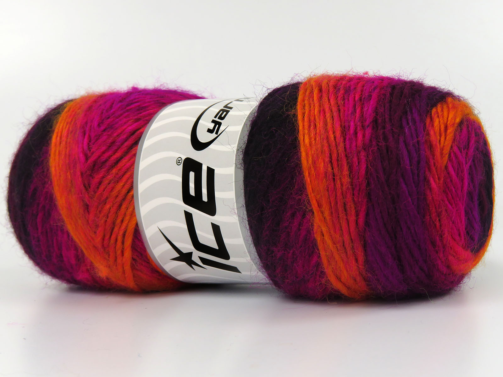 Lot of 4 x 100gr Skeins Ice Yarns RAINBOW Yarn Purple Shades Gold - photo 2