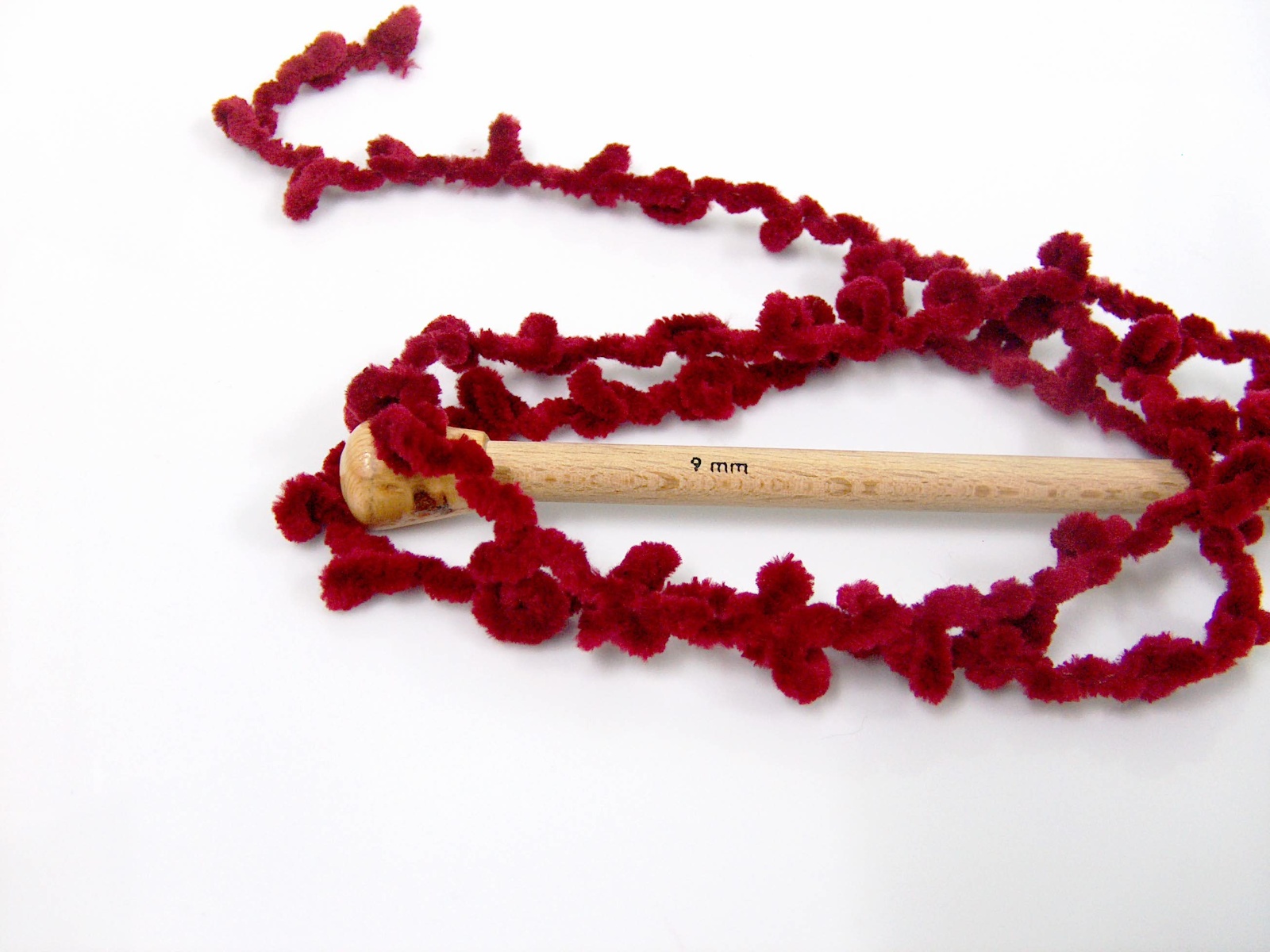 Chenille Boucleron Bordo