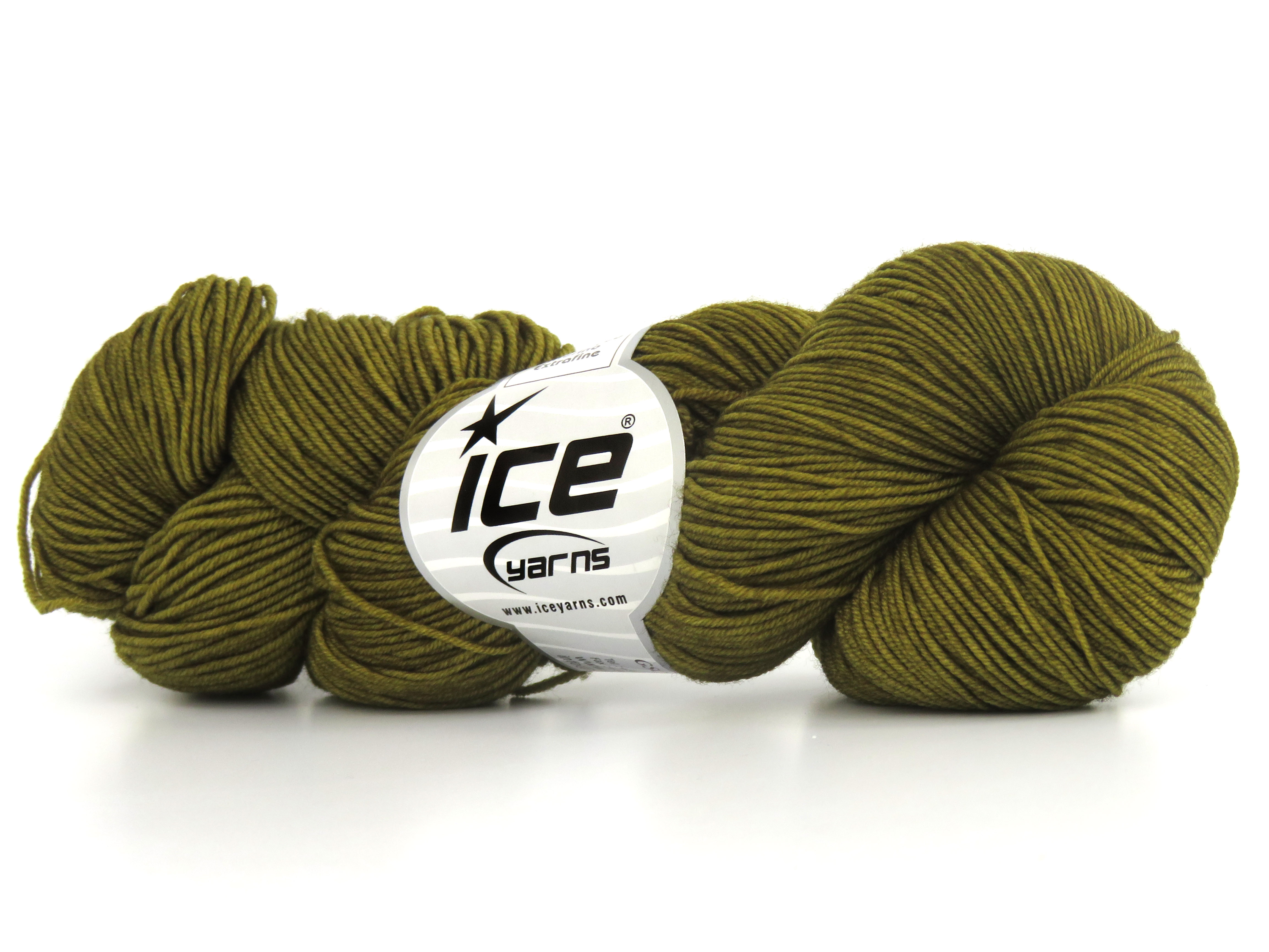Hand Dyed Merino Extrafine Haki