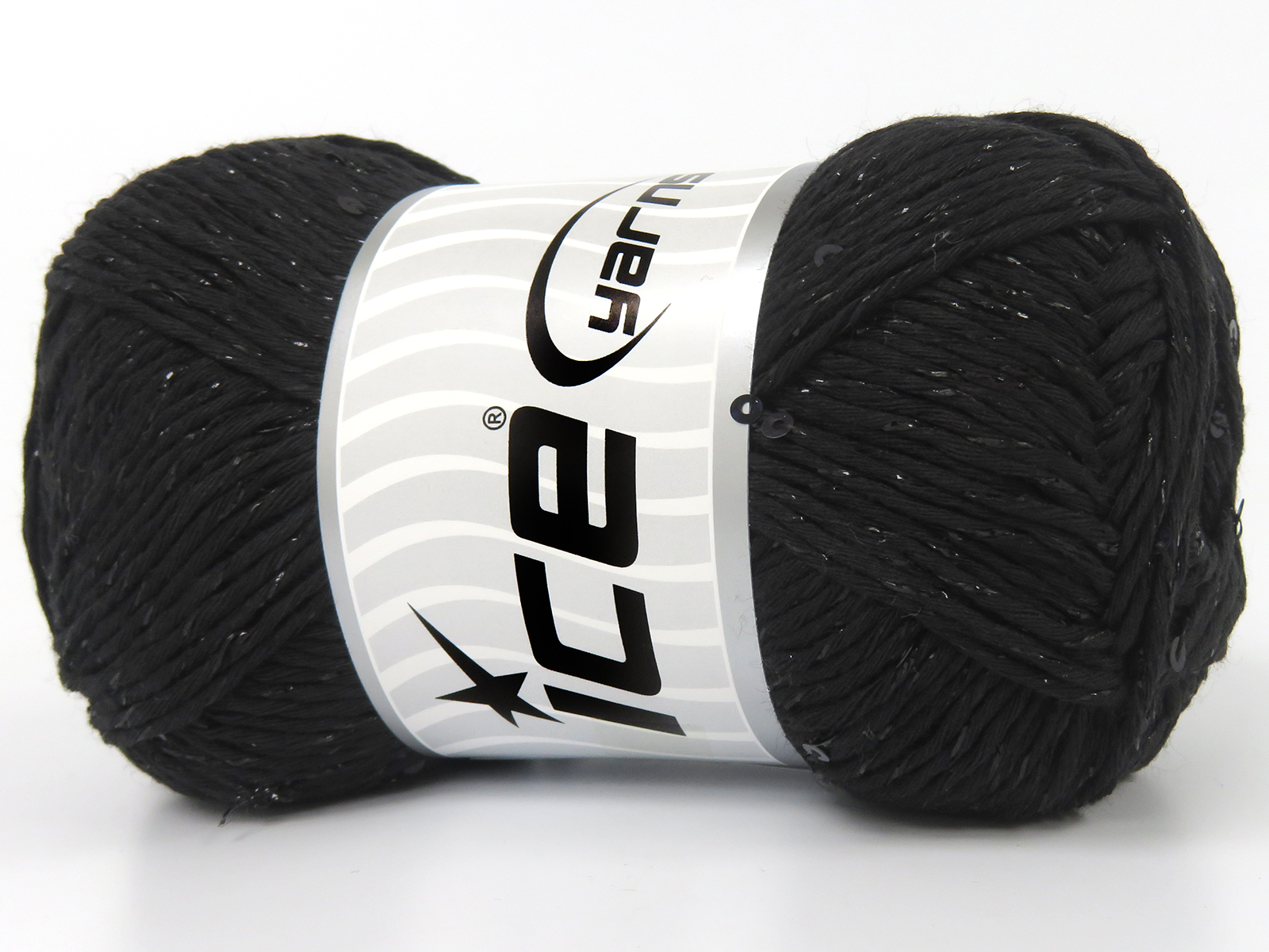 Natural Cotton Paillette Siyah