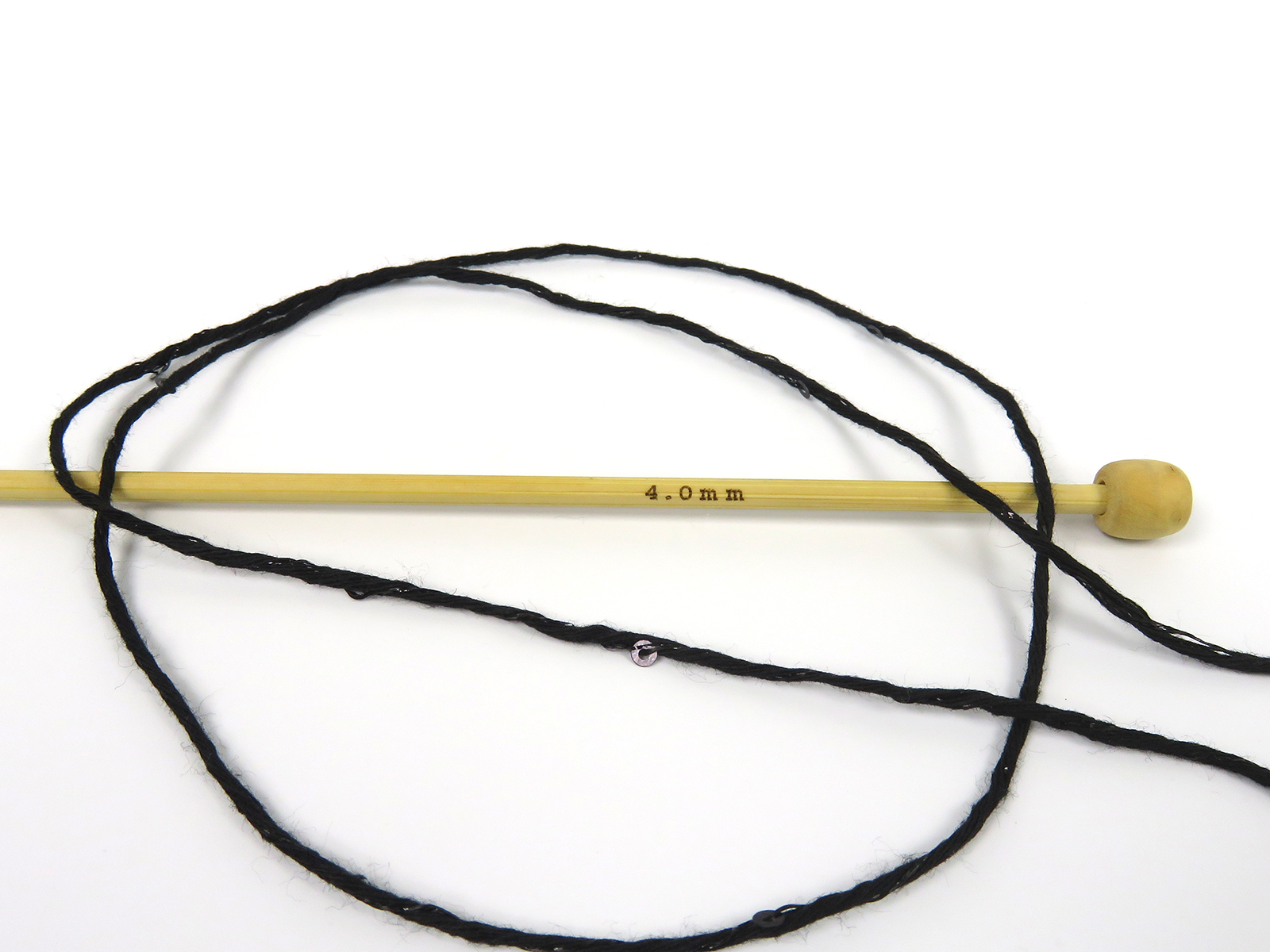Natural Cotton Paillette Siyah