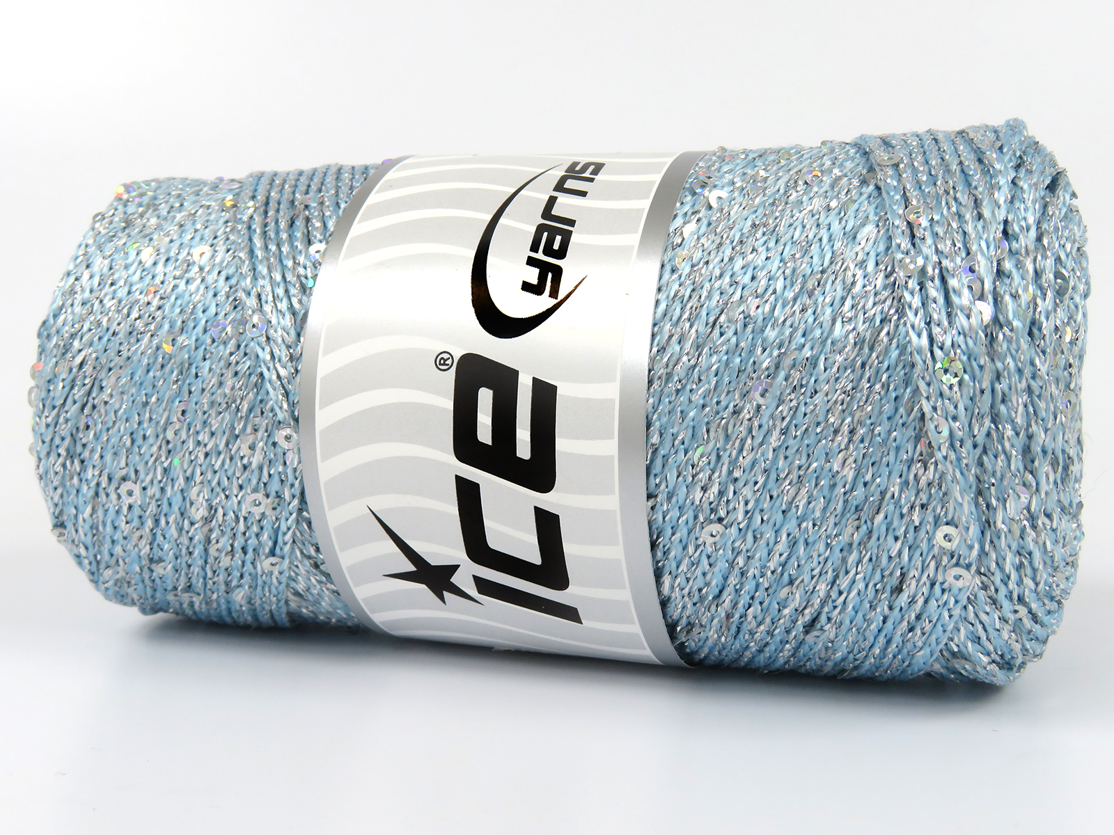 Macrame Glitz Paillette Açık Mavi