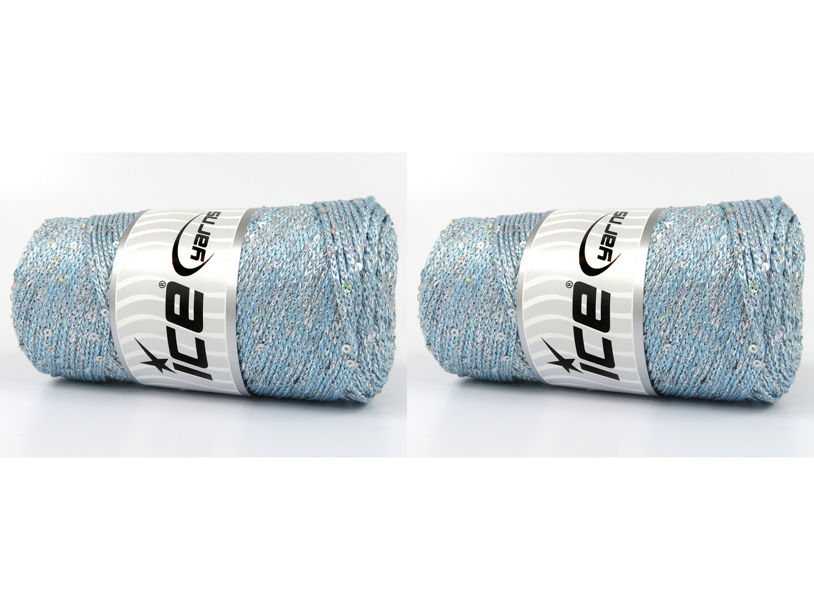 Macrame Glitz Paillette Açık Mavi