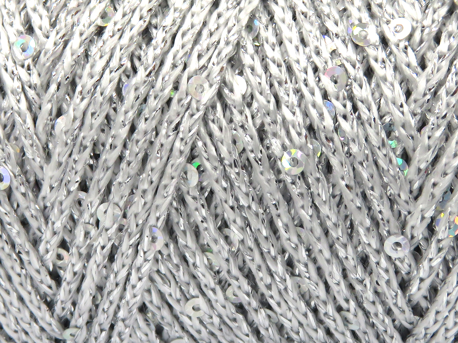 Macrame Glitz Paillette Gümüş