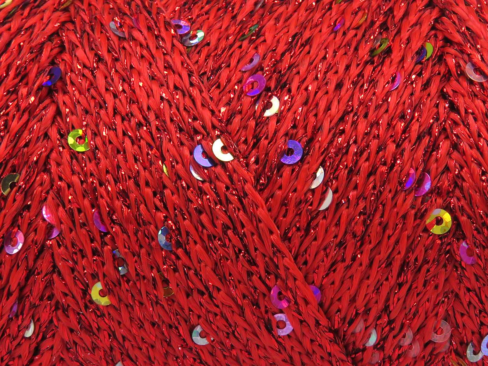 Macrame Glitz Paillette Kırmızı