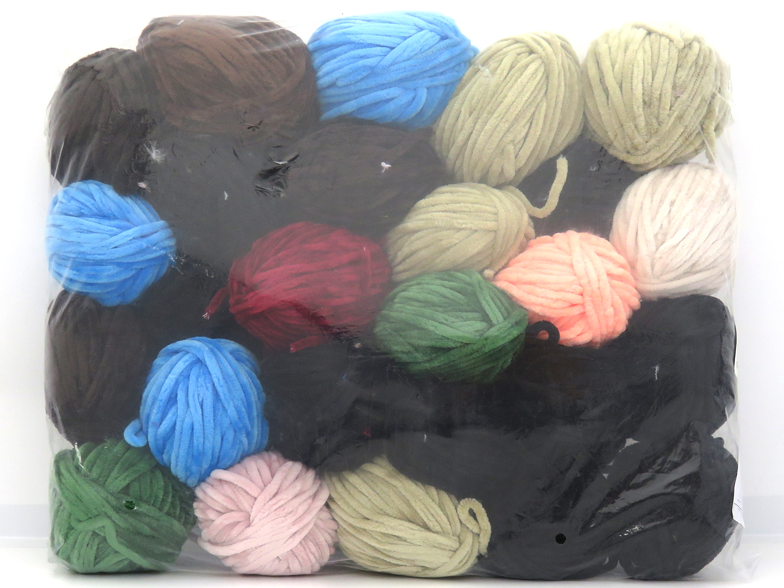 Mixed Lot Leftover Chenille Yarns