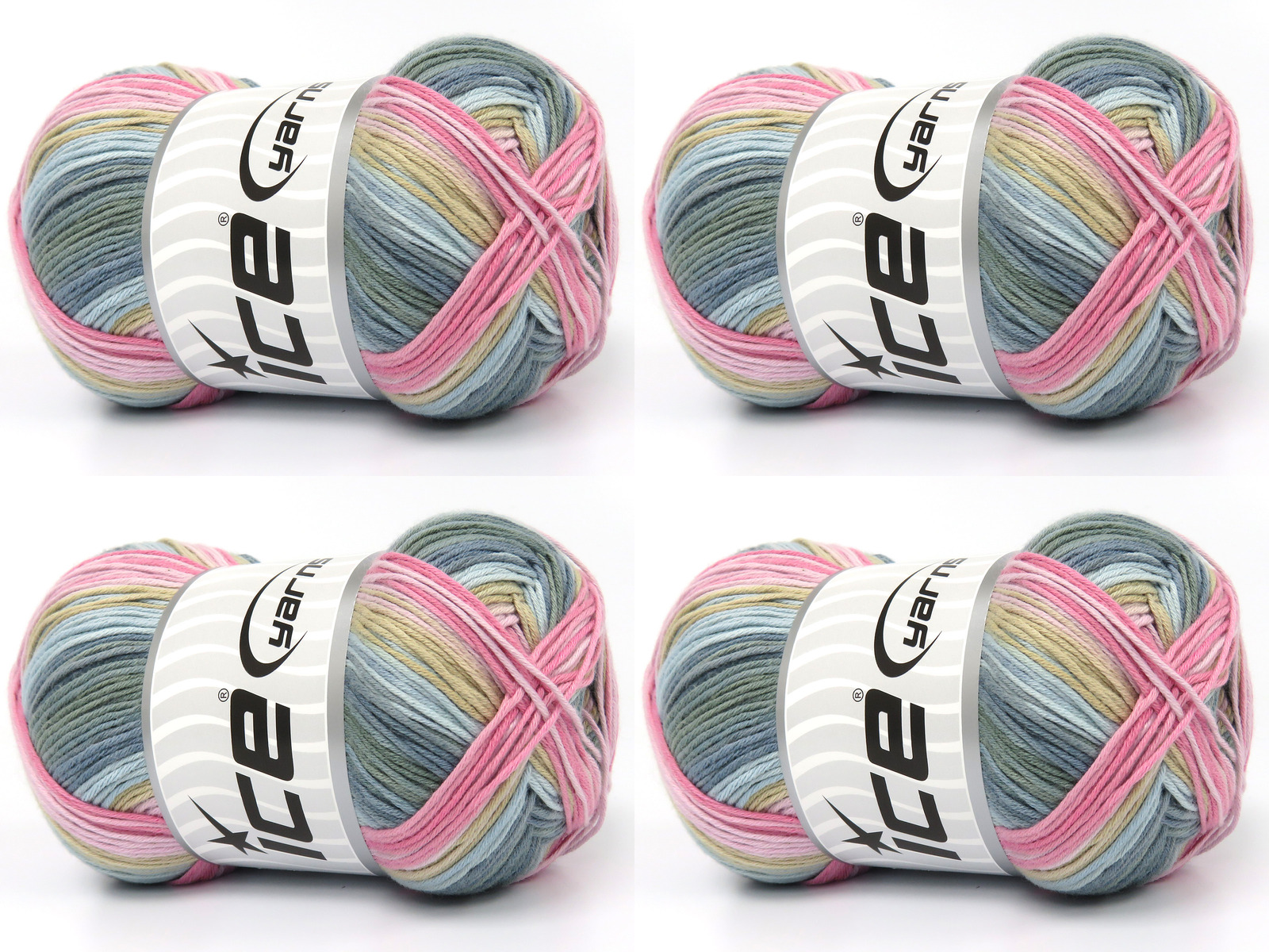Cotton Magic Pembe tonları Açık Kamel Gri Tonları Mavi Tonları