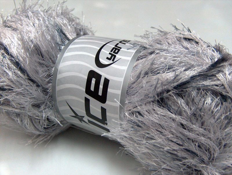 Eyelash 100gr White, Silver, Grey
