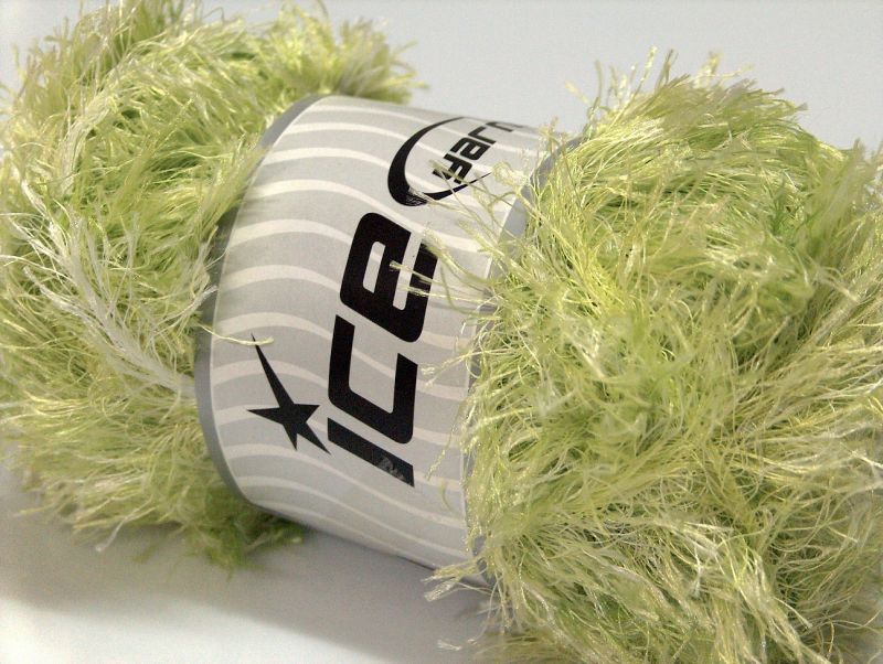 Eyelash 100gr Green, White