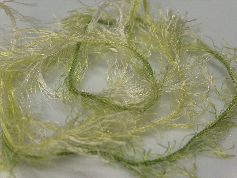Eyelash 100gr Green, White