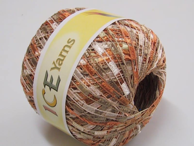 Ladder Khaki, Orange, Cream