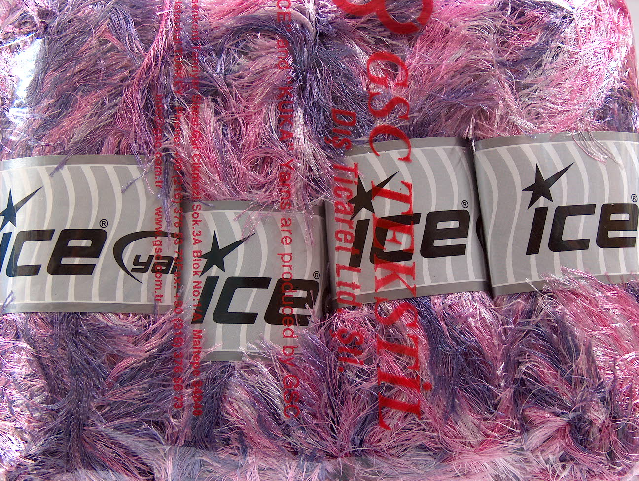 Eyelash 100gr Lilac, Pink, White