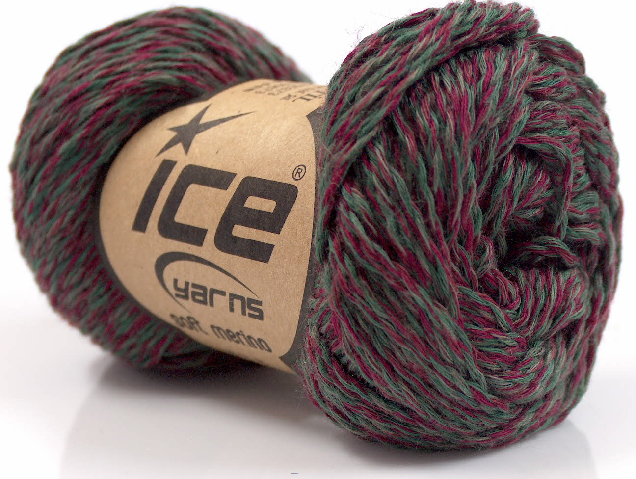 Soft Merino Khaki, Fuchsia