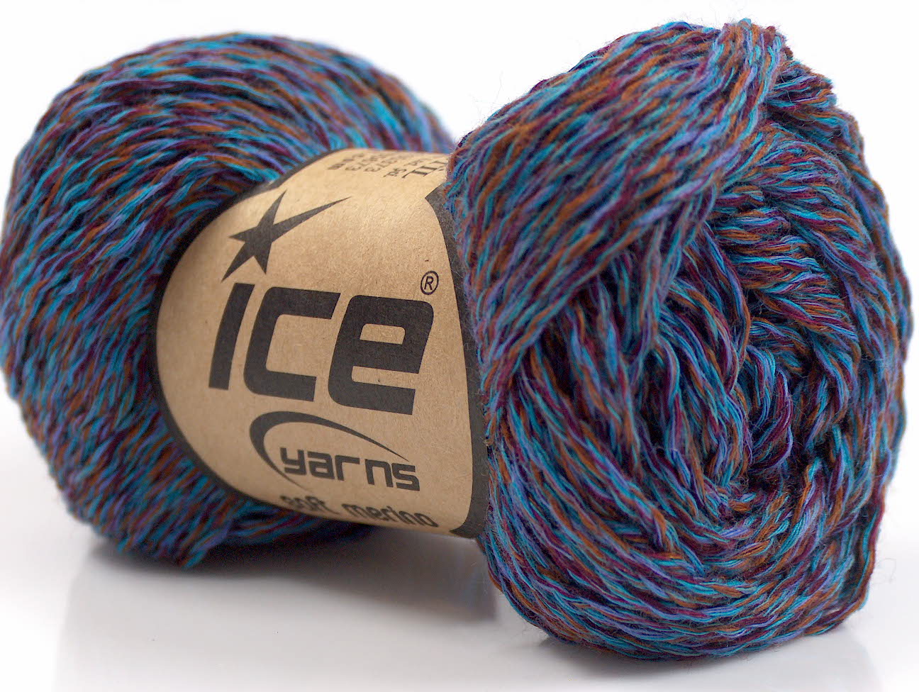 Soft Merino Turquoise, Brown