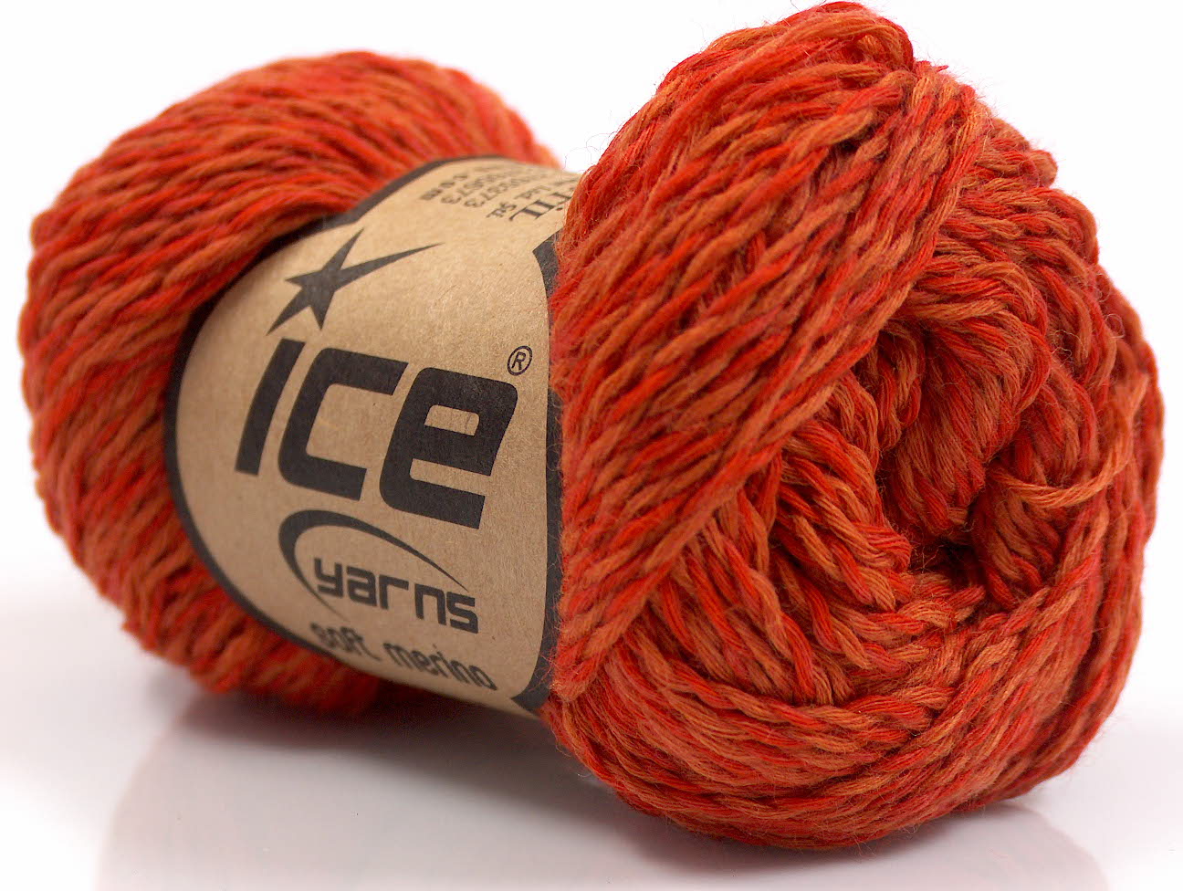 Soft Merino Orange, Red