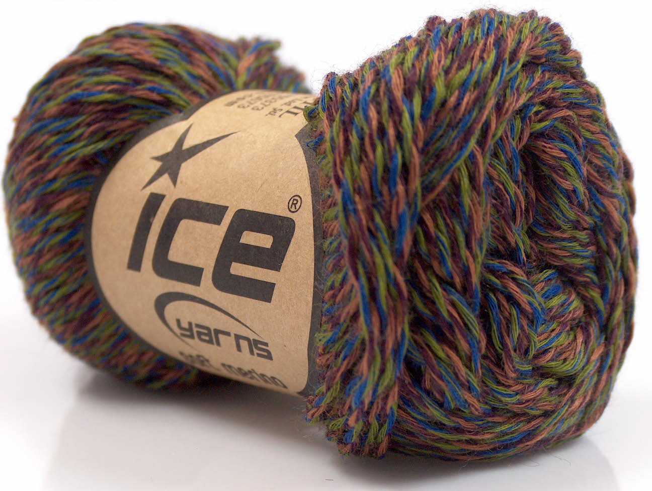 Soft Merino Blue, Brown, Green
