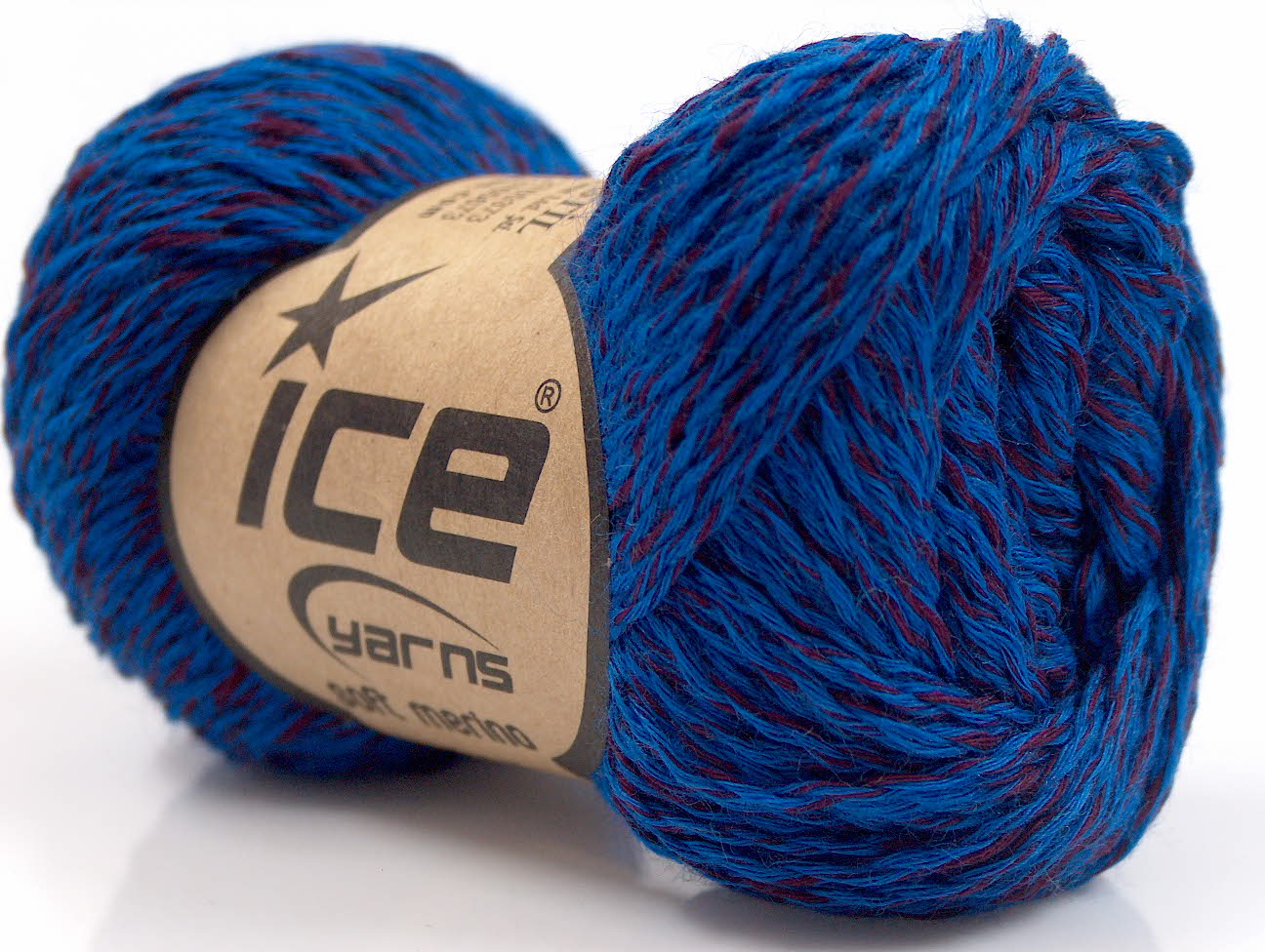 Soft Merino Blue, Burgundy