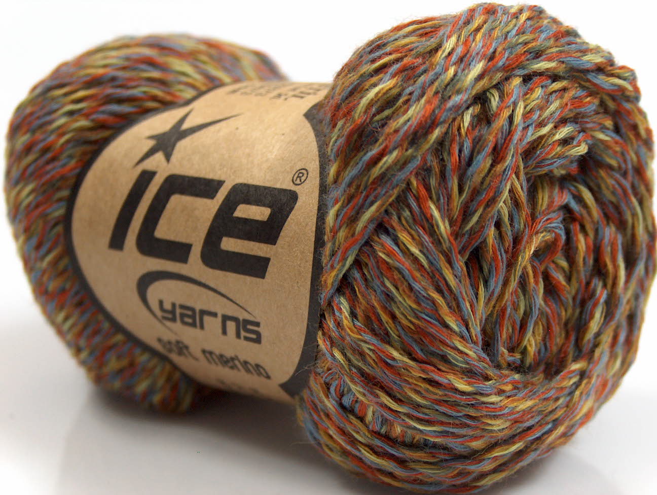 Soft Merino Light Green, Grey, Copper