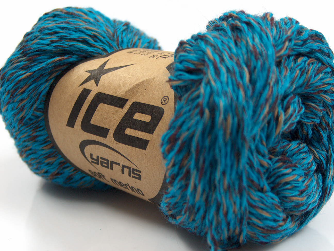Soft Merino Turquoise, Brown, Grey